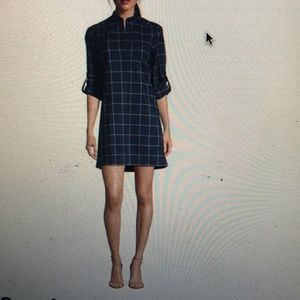 Hutch Windowpane Shirt Dress